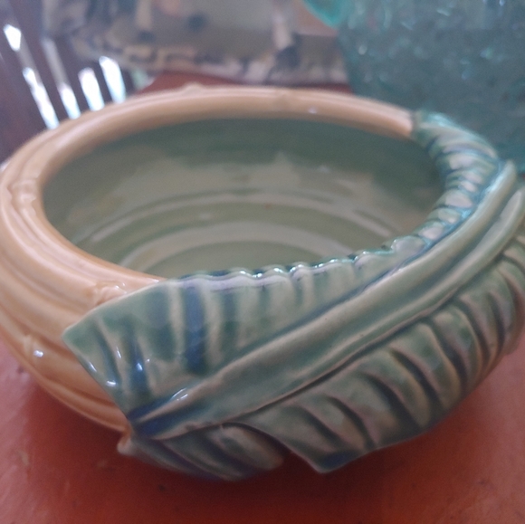 Vintage ceramic glazed indoor planter or bowl - Picture 4 of 5